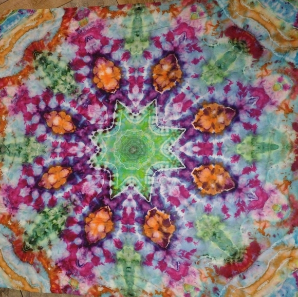 Mandala Tie Dye Tapestry - Picture 1 of 4